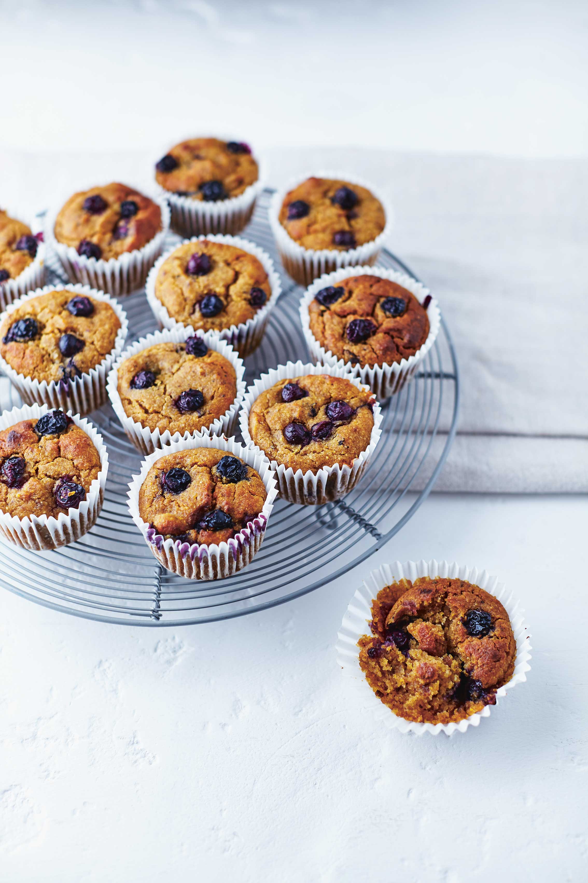 blueberry bakewell muffins