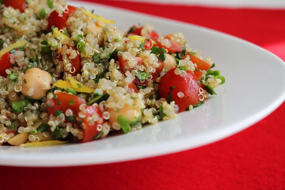Quinoa Tabbouleh with Chickpeas and Chilli